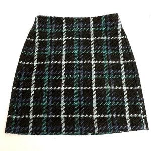 Tweed LOFT Outlet Plaid Skirt